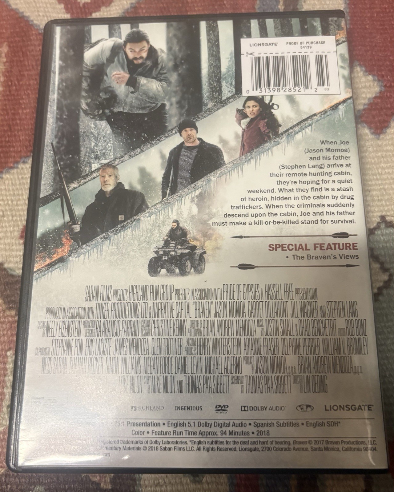 Braven DVD Jason Momoa