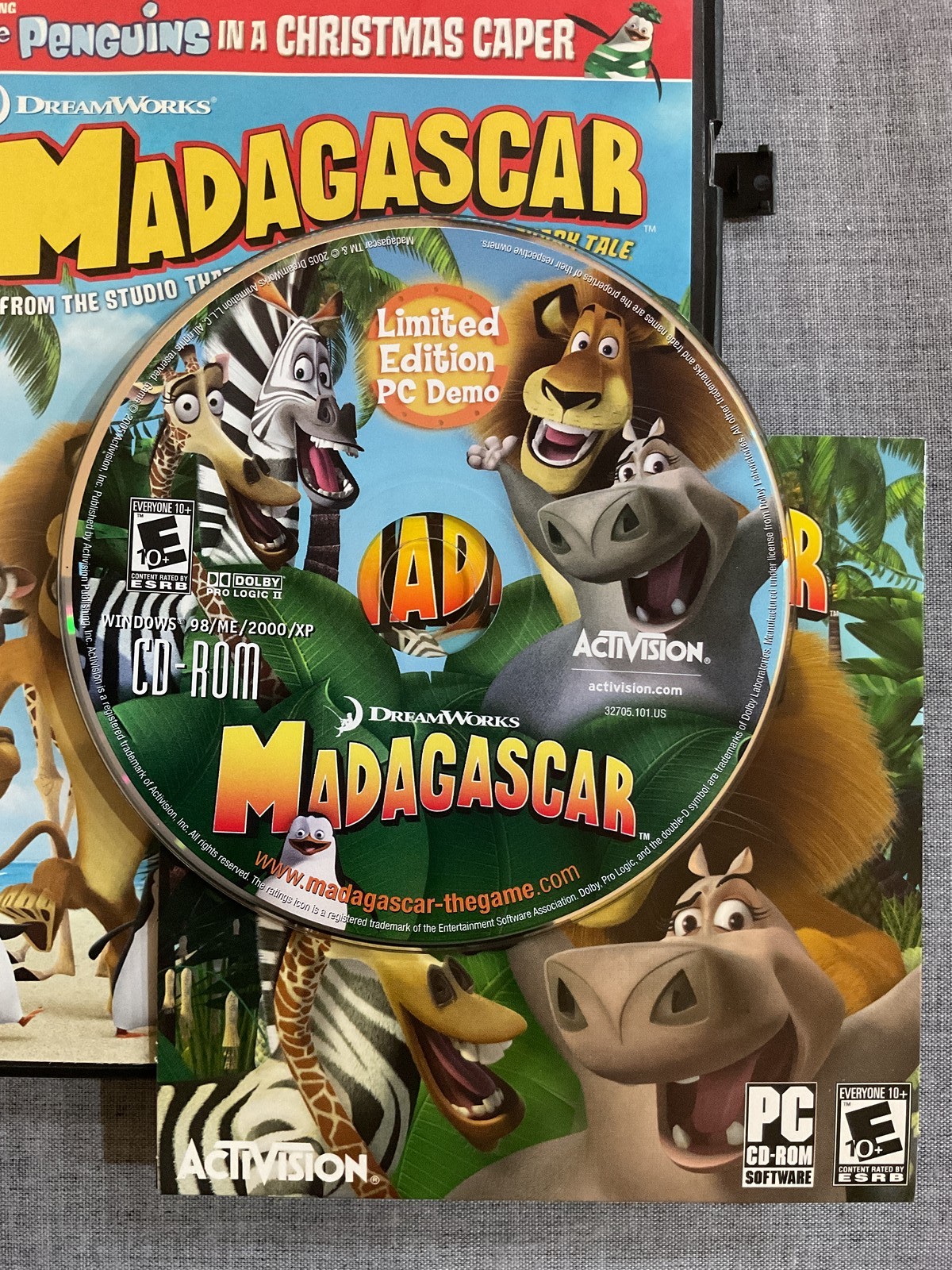 Madagascar DVD Widescreen DreamWorks Animation Bonus 2005 Ben Stiller Chris Rock