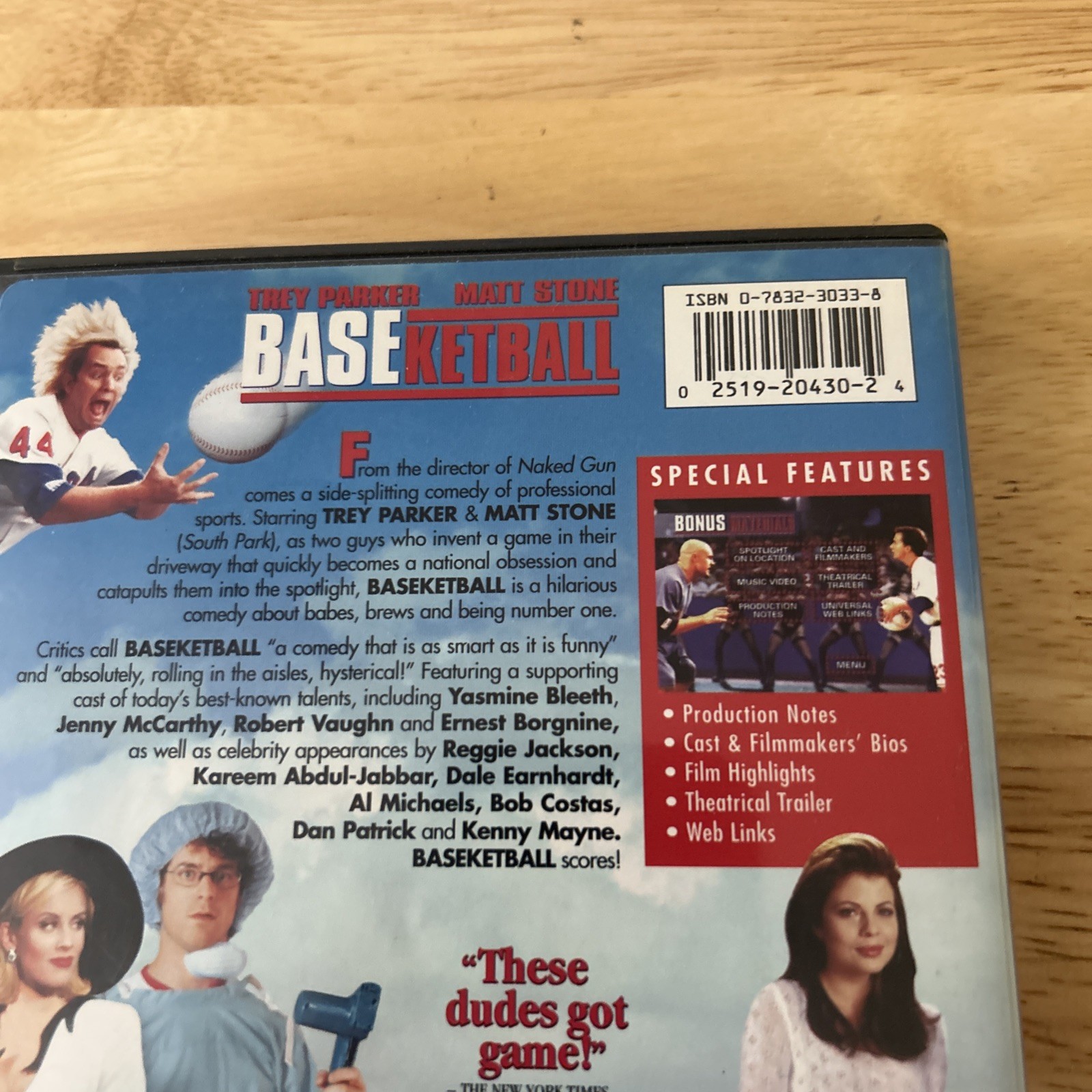 Baseketball (DVD, 1998, Widescreen Collectors Edition) Authentic US Release