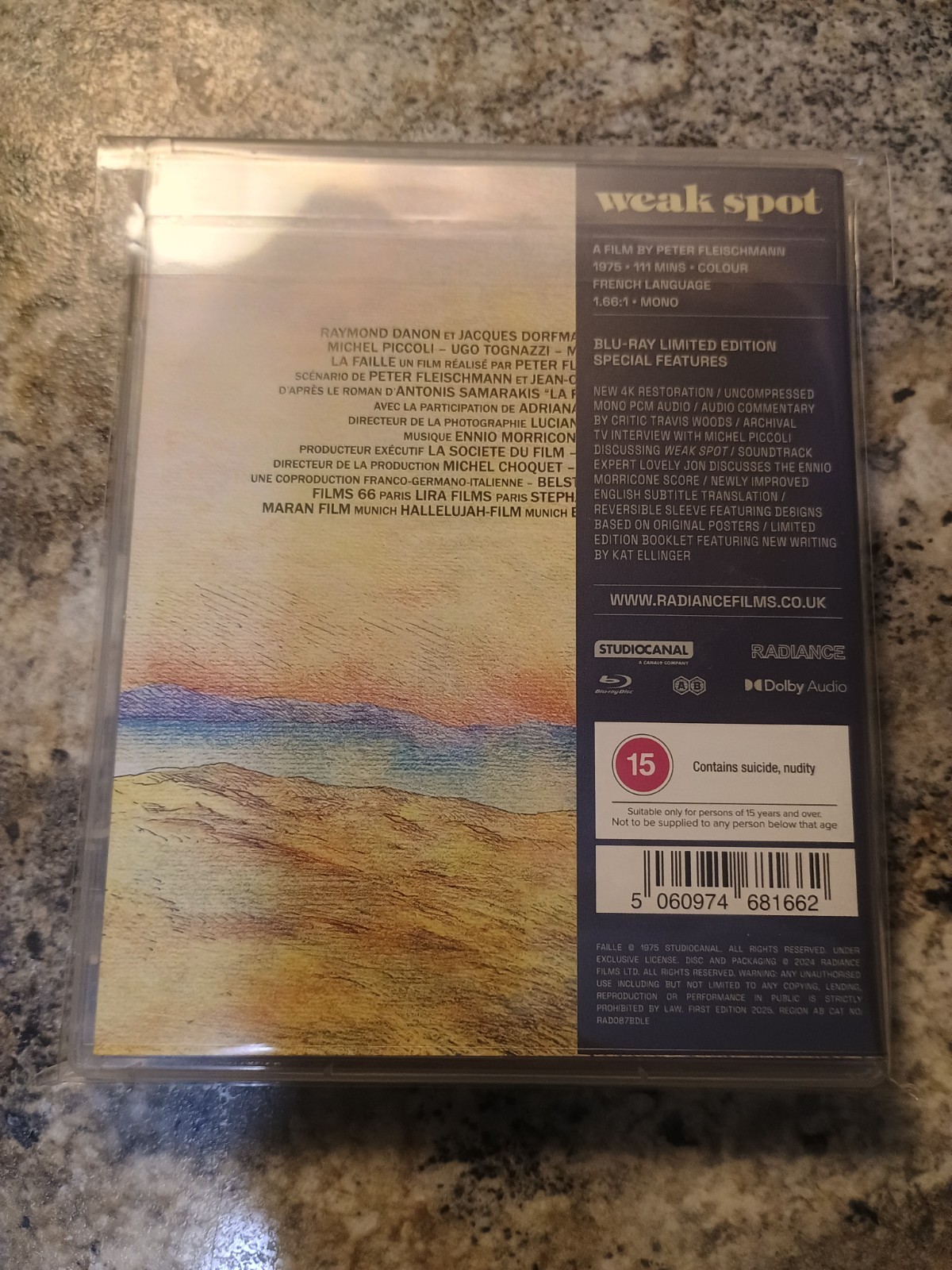 Weak Spot (Radiance Films, Blu-ray) Region A + B