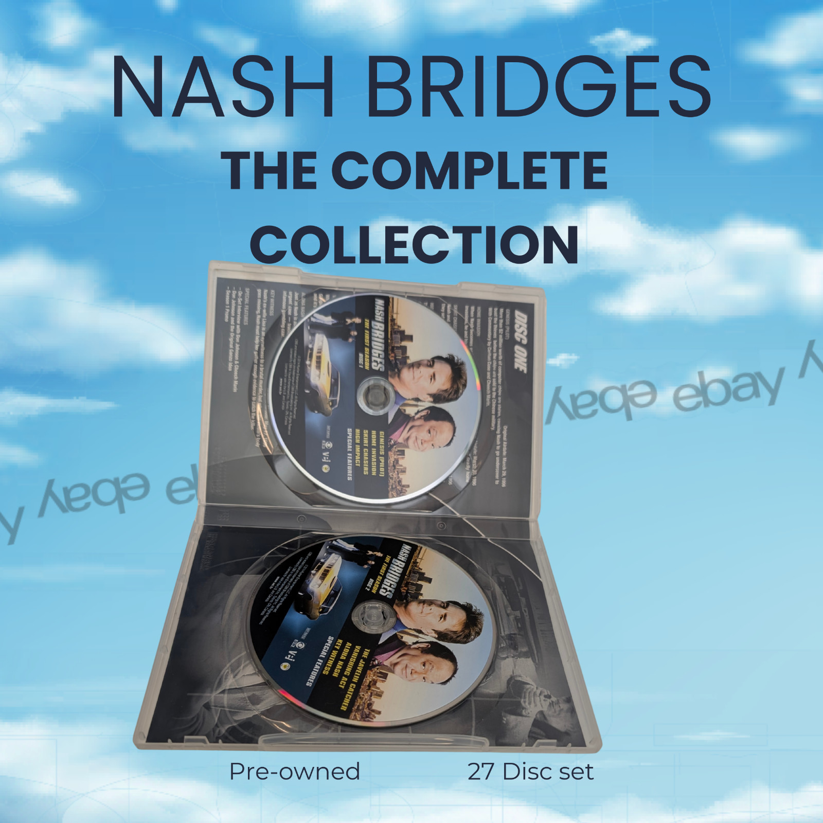 Nash Bridges The Complete Collection DVD Box Set 27-Disc TV Series Don Johnson