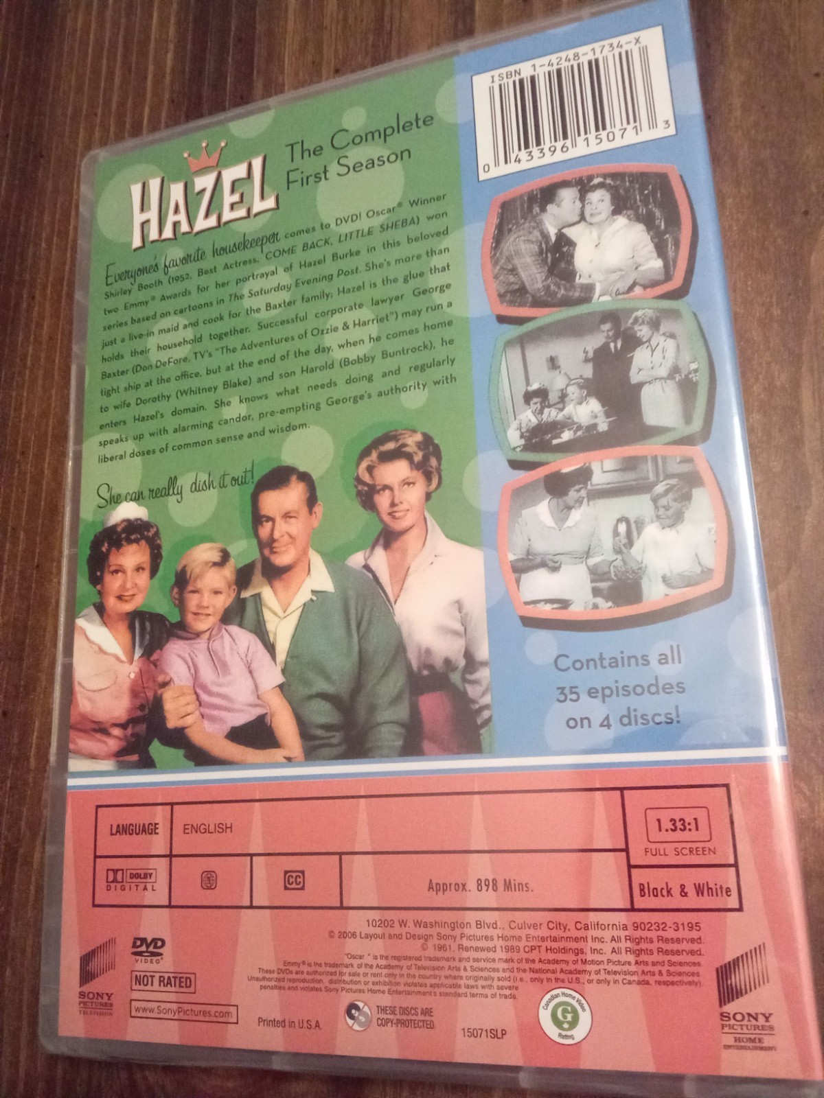 HAZEL – The Complete First 1 One Season DVD NEW SEALED