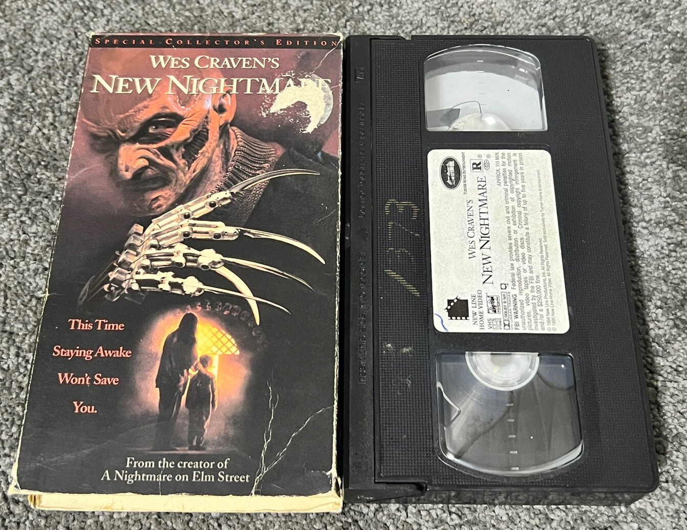 Wes Cravens New Nightmare VHS 1995 Special Collector’s Edition Robert Englund EX