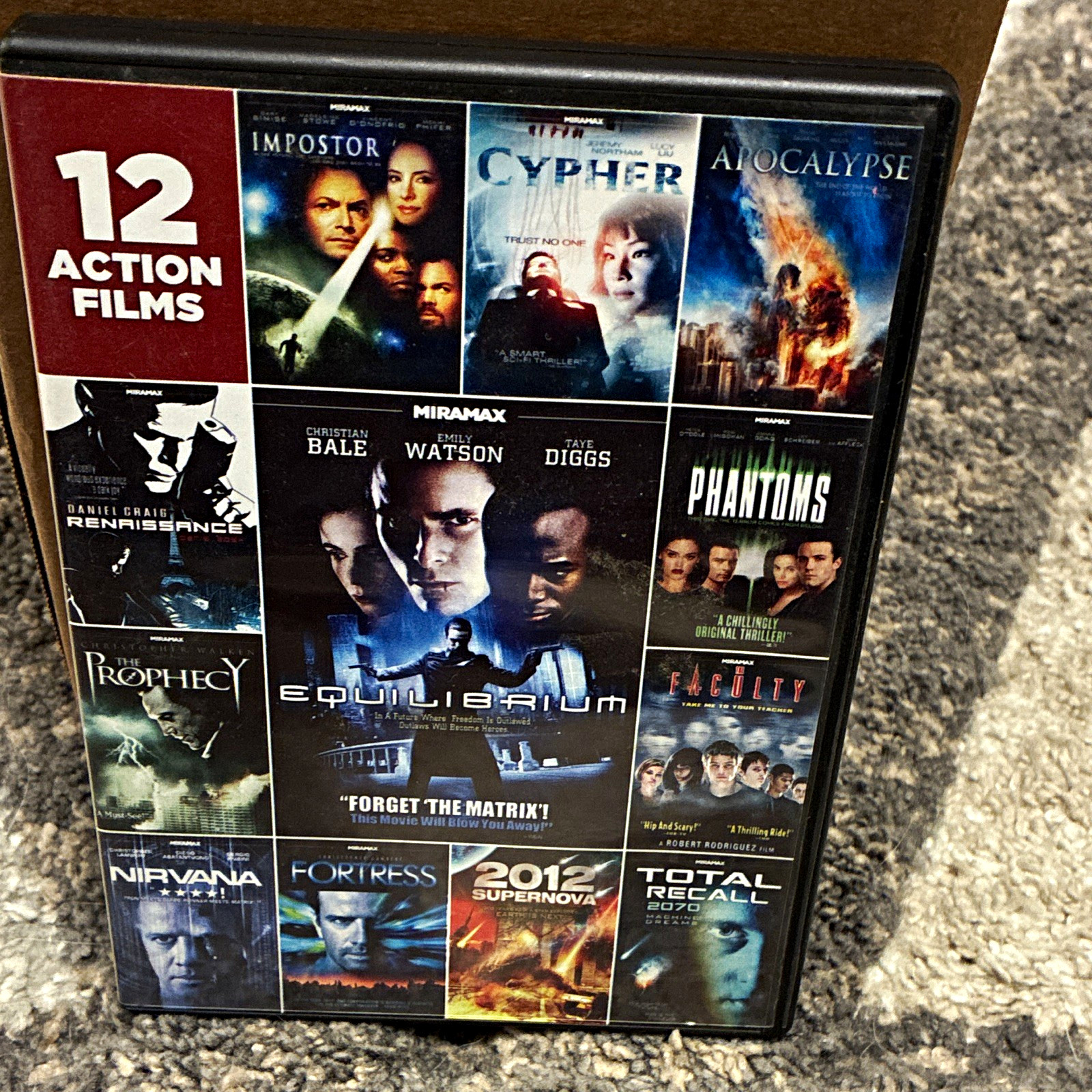 Echo Bridge Home Entertainment 12 Action Films DVD Widescreen English R Tall
