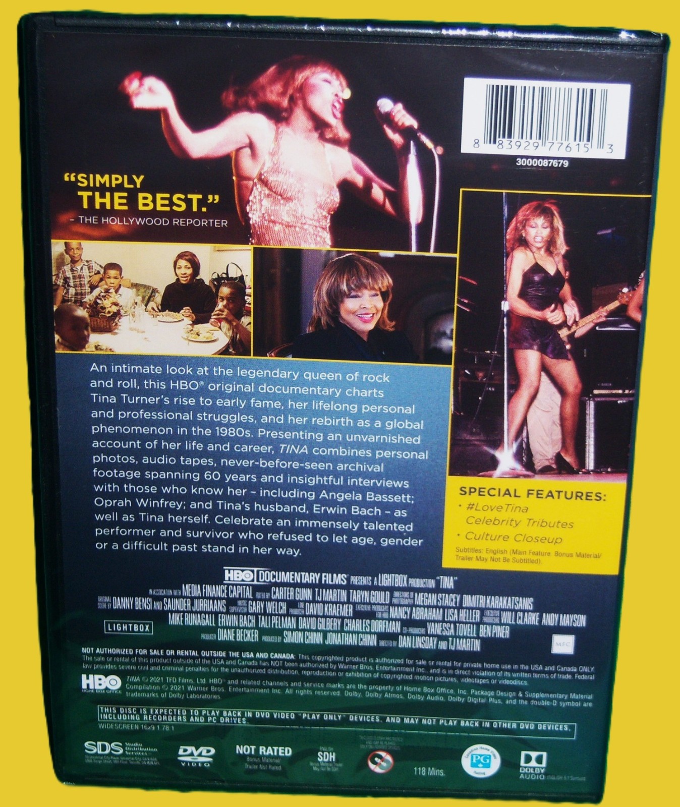 BRAND NEW RARE OOP HBO ORIGINAL TINA TURNER TINA DOCUMENTARY MOVIE DVD 2021