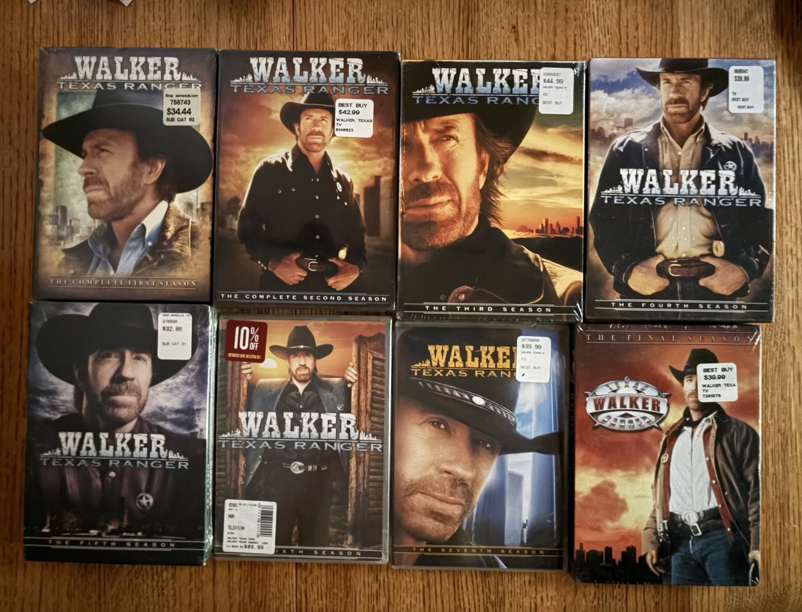 Walker Texas Ranger Seasons 1-8 Complete DVD Box Sets! Norris SEALED OOP!