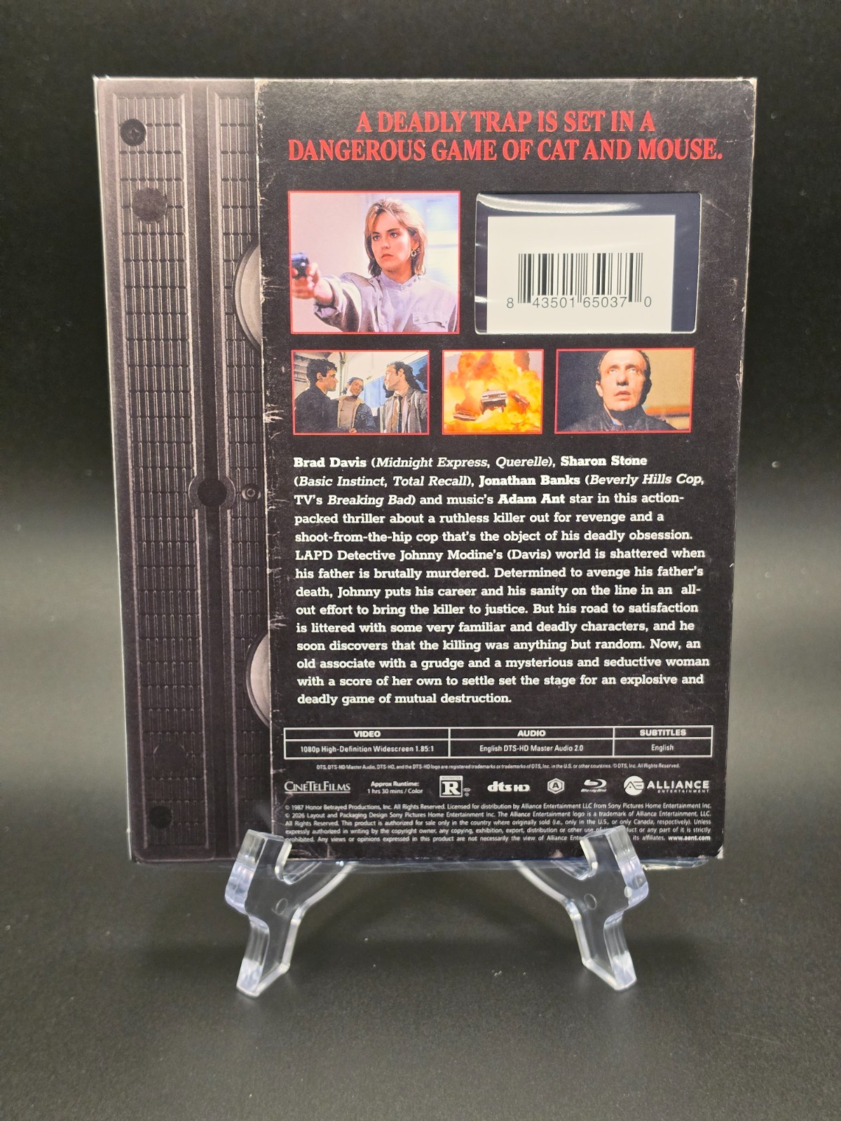 Cold Steel (Blu-ray, 1987) – VHS-Slipcover, Brad Davis, Sharon Stone, SEALED NEW