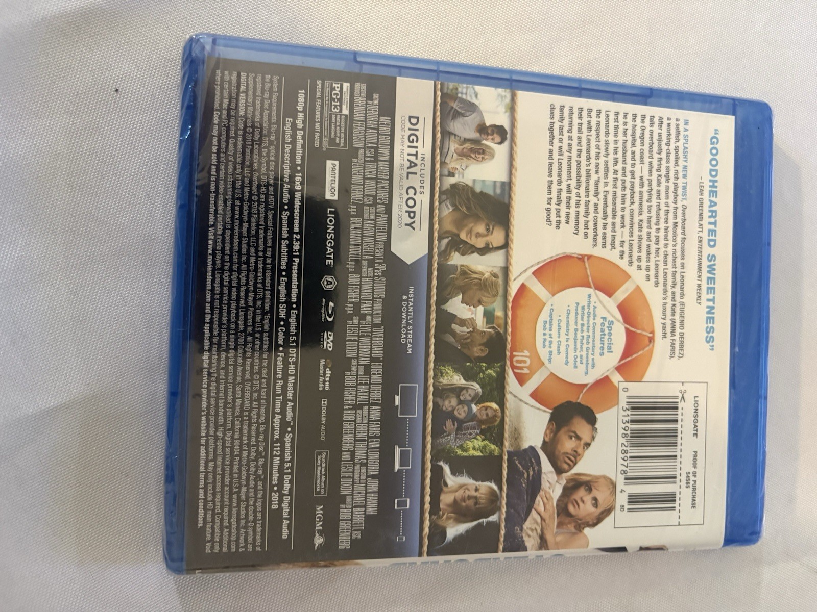 Overboard – Blu-ray – Anna Faris – Eugenio Derbez – Sealed