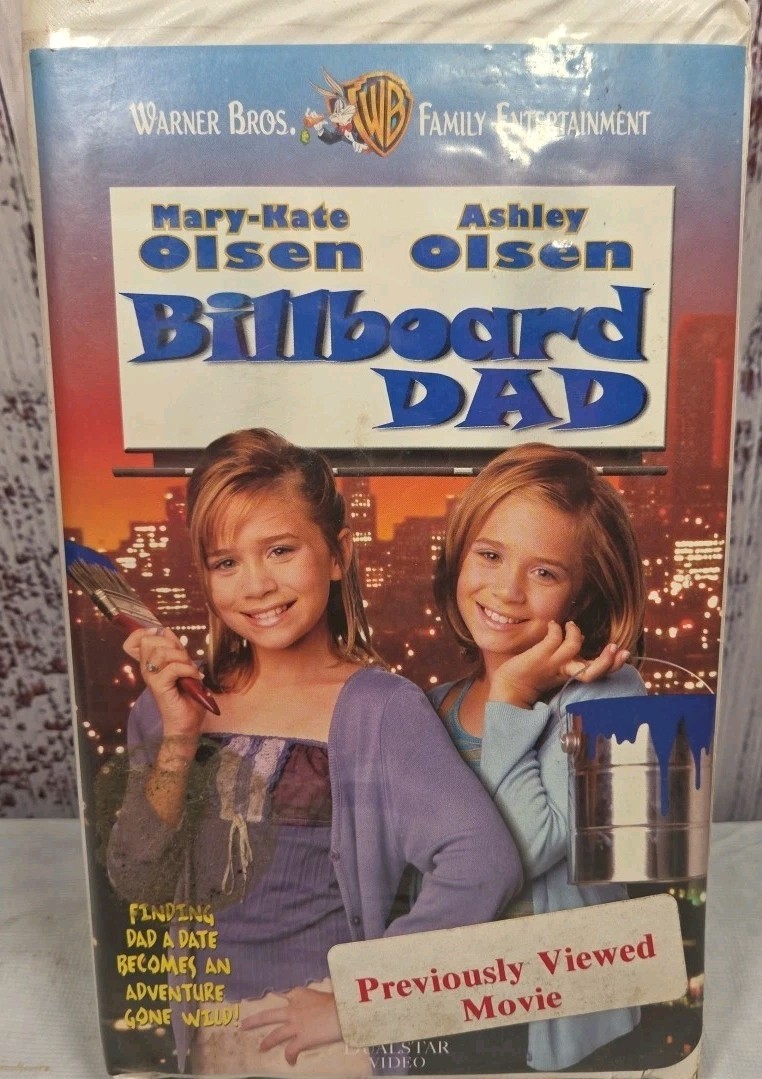 Vintage Warner Bros Ent Mary-kate And Ashley Olsen -billboard Dad (VHS, 1998)