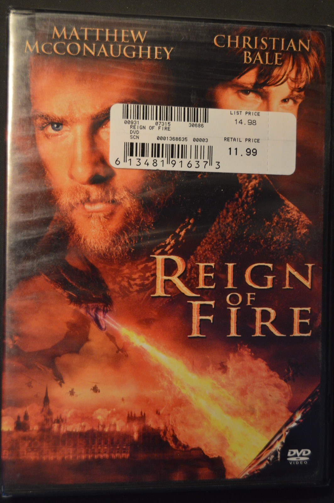 Reign Of Fire (DVD) NEW