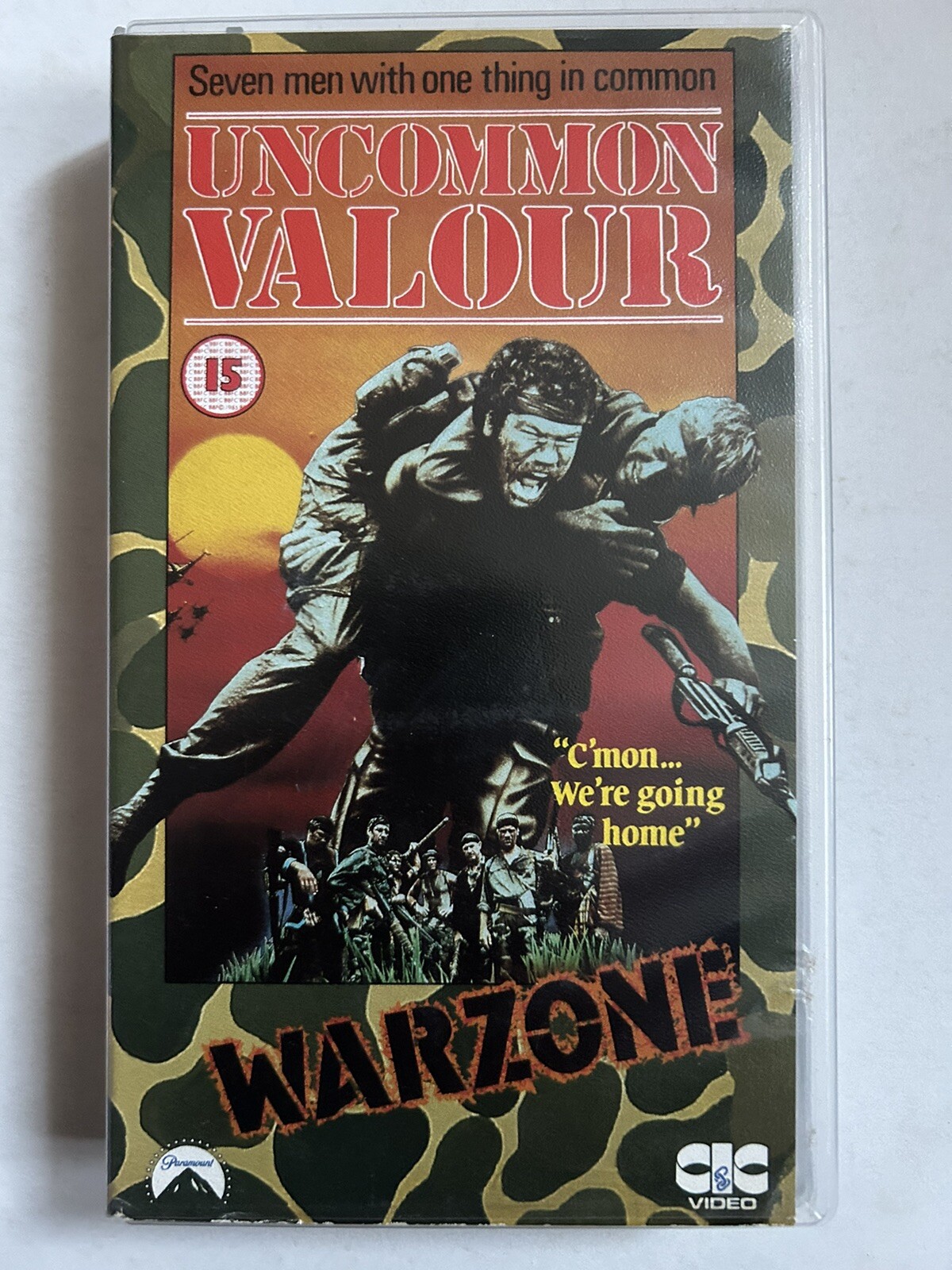 Uncommon Valour Gene Hackman CIC Video Camouflage VHS Cassette Tape