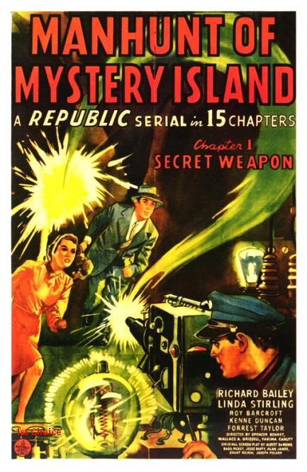 Manhunt of Mystery Island – Classic Cliffhanger Serial Movie DVD Richard Bailey