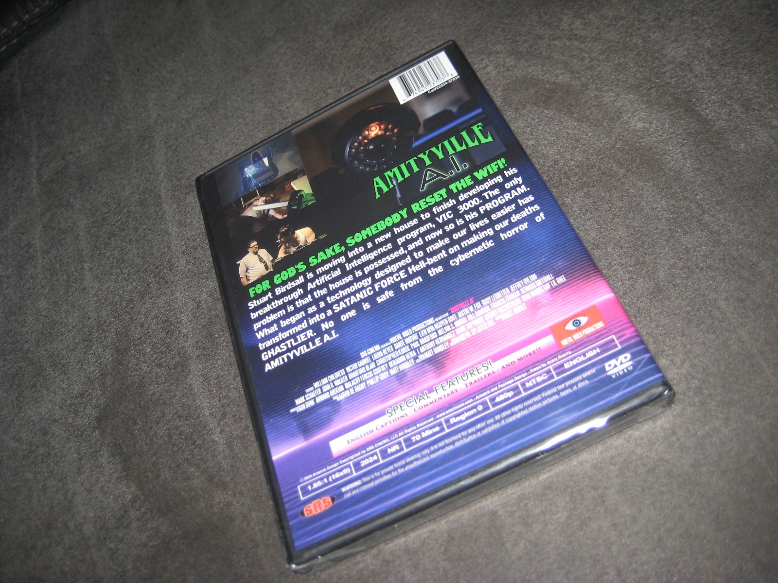 AMITYVILLE A.I. (DVD 2025) BRAND NEW – NOT RATED – WIDESCREEN – HORROR – SCI-FI
