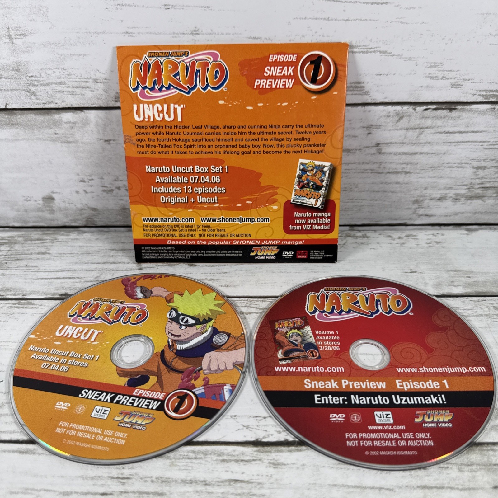 Shonen Jump Promo DVD Lot Naruto Bleach Prince Tennis Hikaru Anime Set