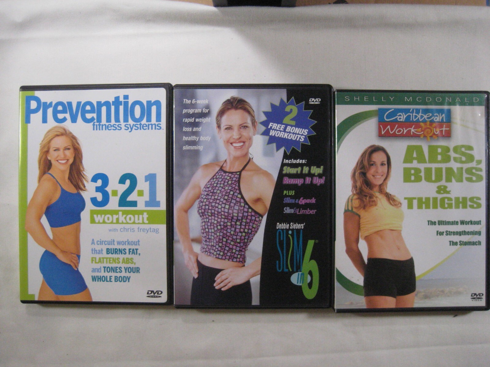 DVD Lot 18 exercise workout Weight Watchers Prevention Power Abs Biggest Loser +