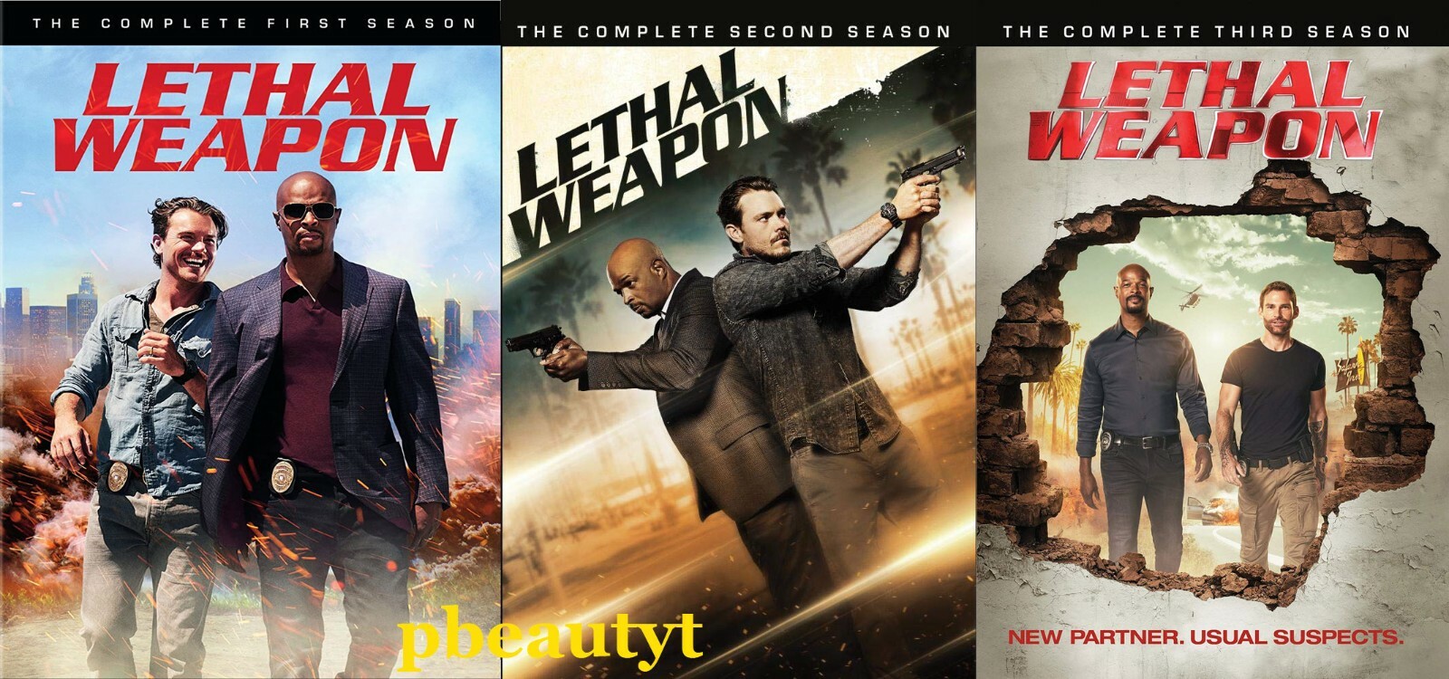 Lethal Weapon TV Series The Complete Seasons 1-3(DVD Bundle Sets)NEW 1 2 3