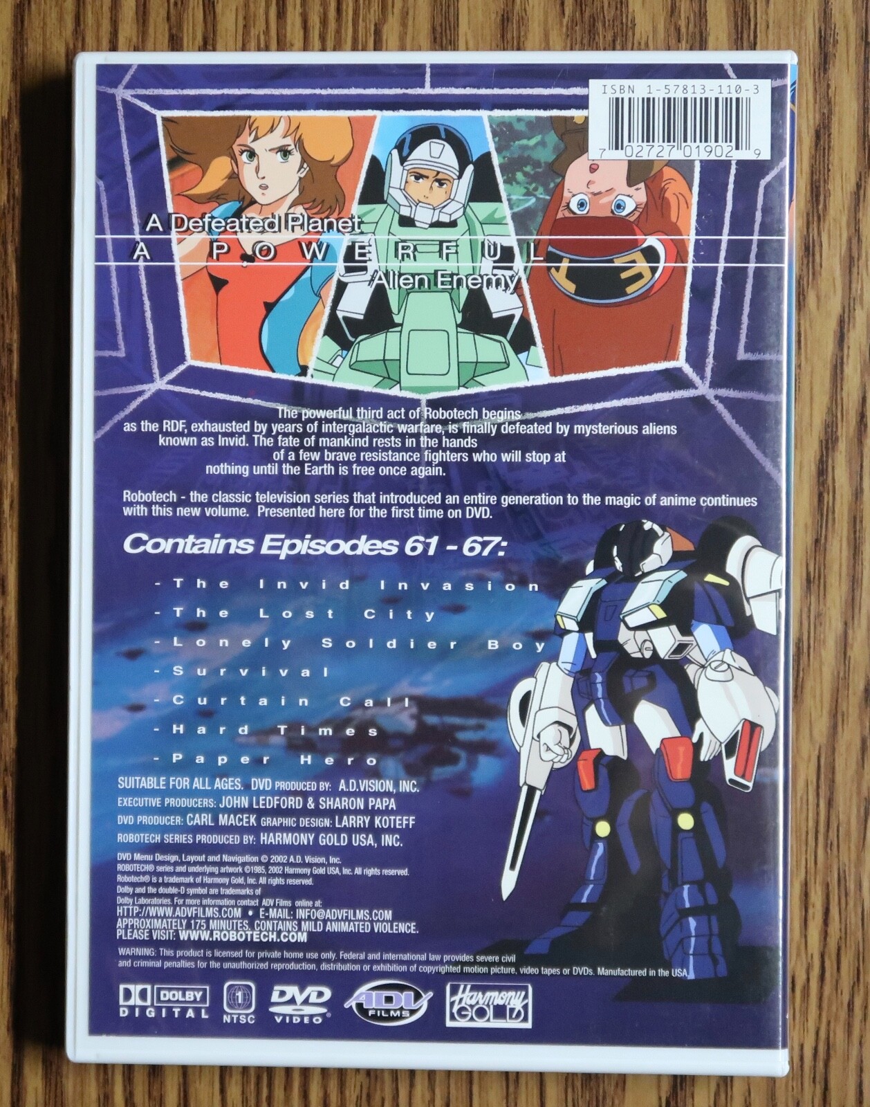 Robotech: New Generation – The Next Wave Vol. 11 (DVD, 2002) Original ADV Films