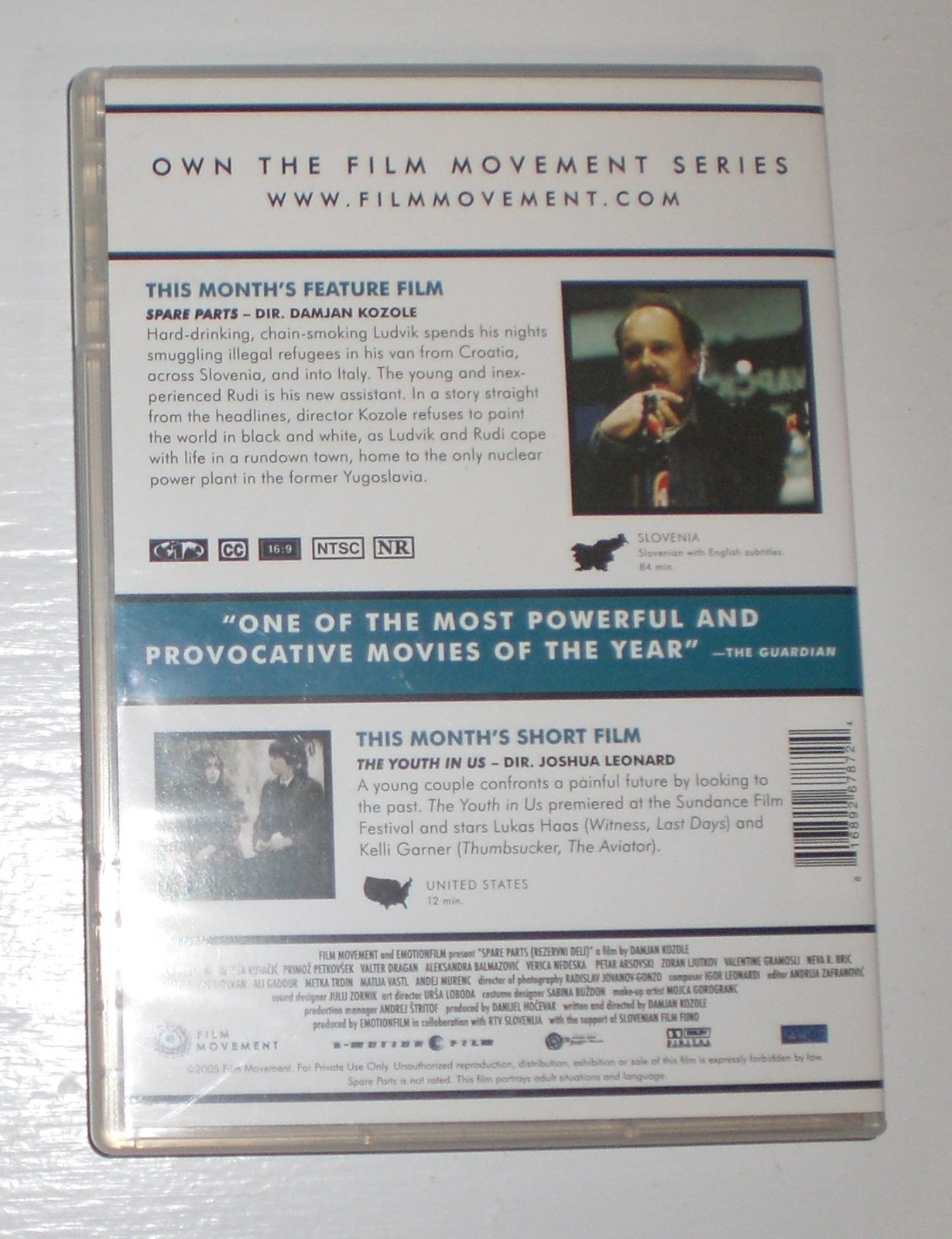 Film Movement Yr 3 Film 11 Spare Parts – Slovevian Lang English Sub dvd
