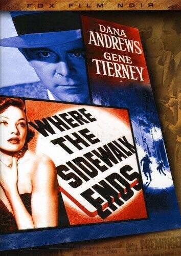 Where the Sidewalk Ends (Fox Film Noir) – DVD – GOOD