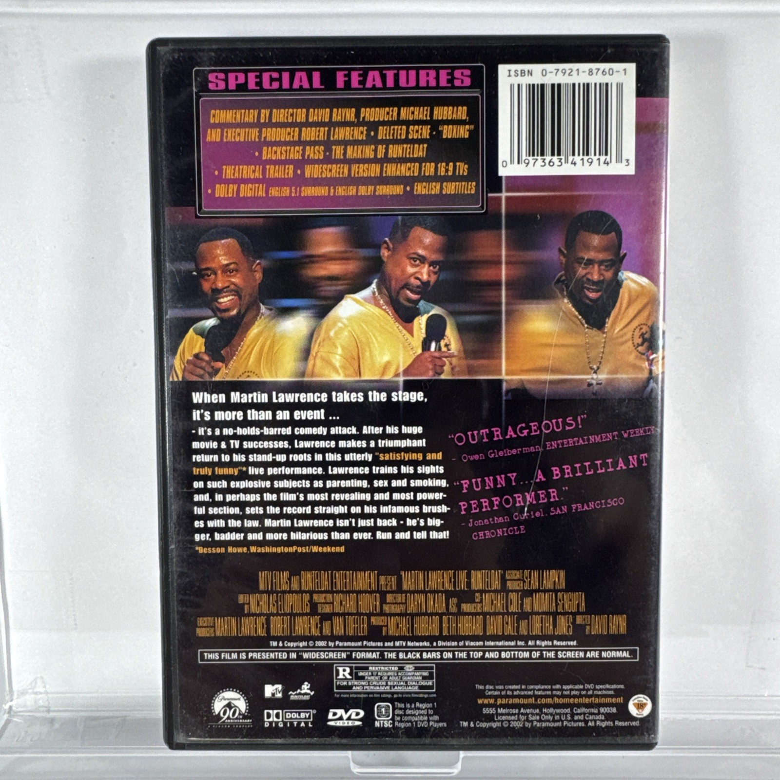Martin Lawrence Live – Runteldat (Full Screen Edition) – DVD – Very Good – Kevi