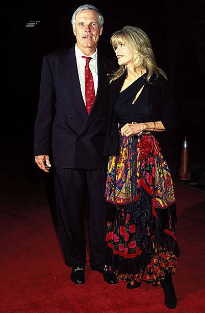 Ted Turner & Jane Fonda at Environmental Media Awards in LA, C 1993 Old Photo 2