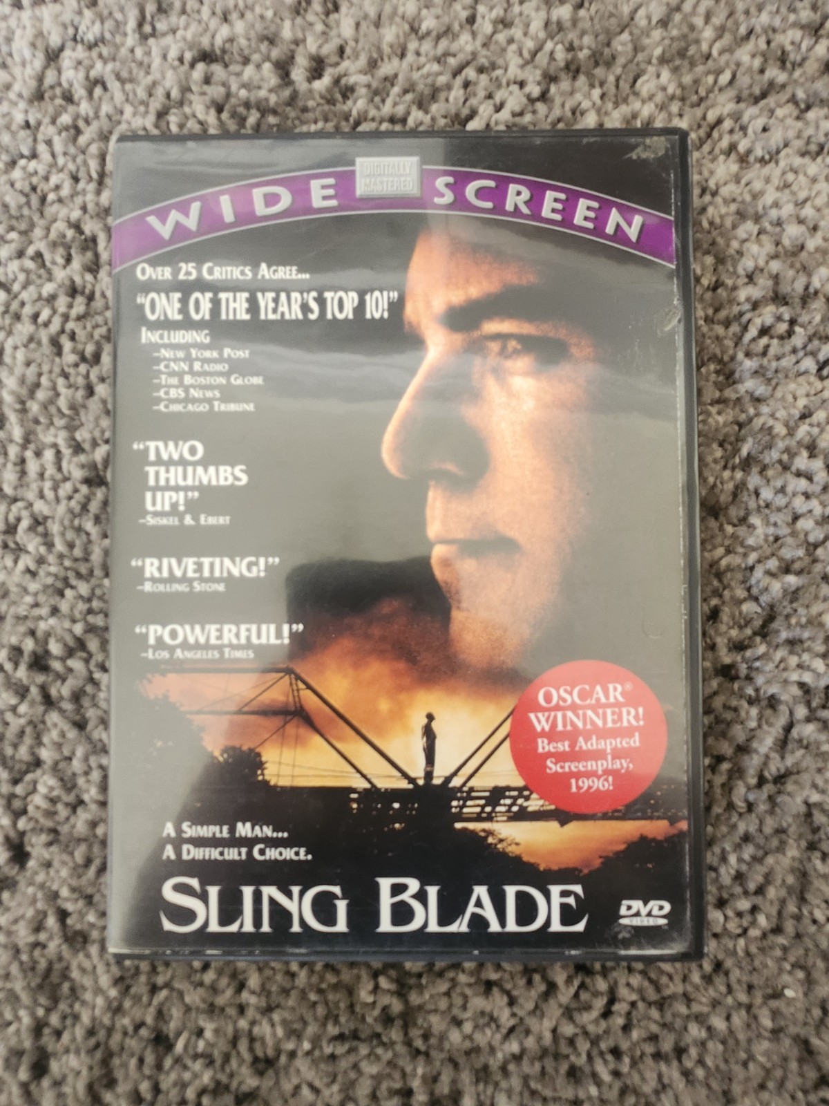 Sling Blade DVD 1996 Release by Billy Bob Thornton, Dwight Yoakam, J.T. Walsh
