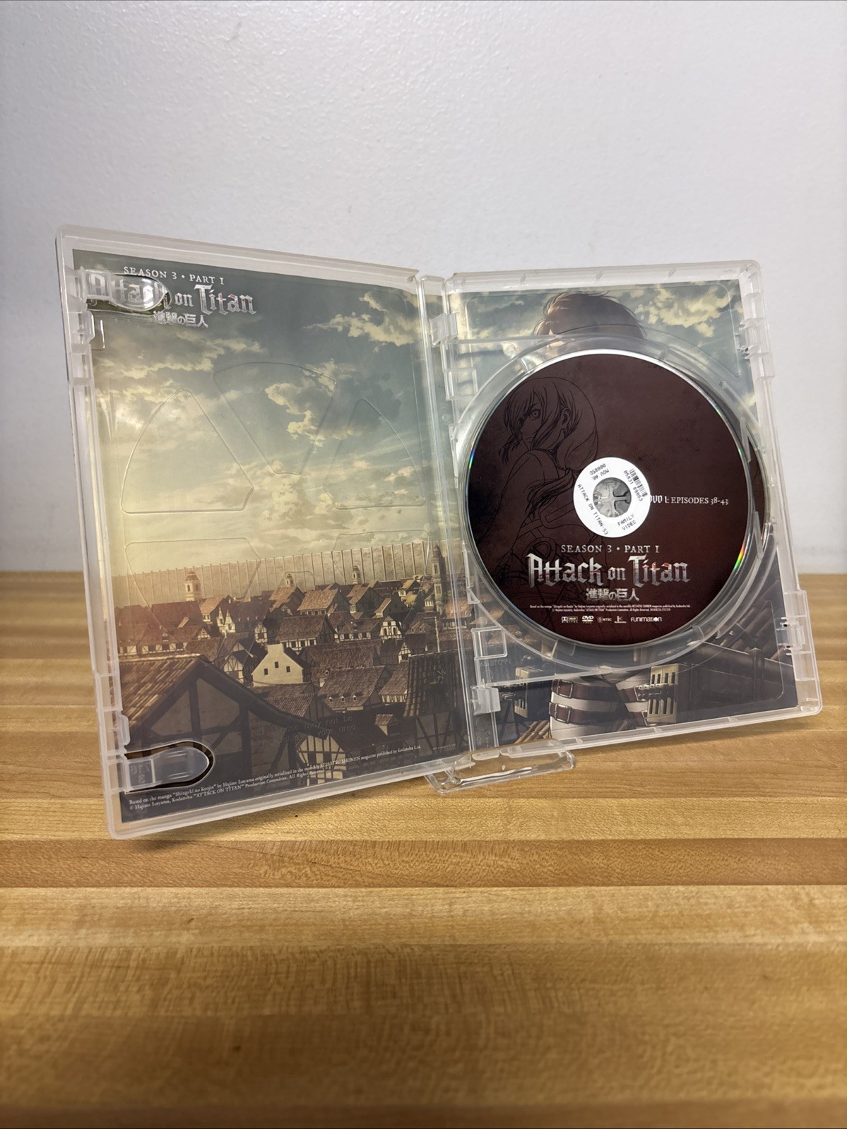 Attack on Titan: Season Three Part One (DVD) Very Good Condition