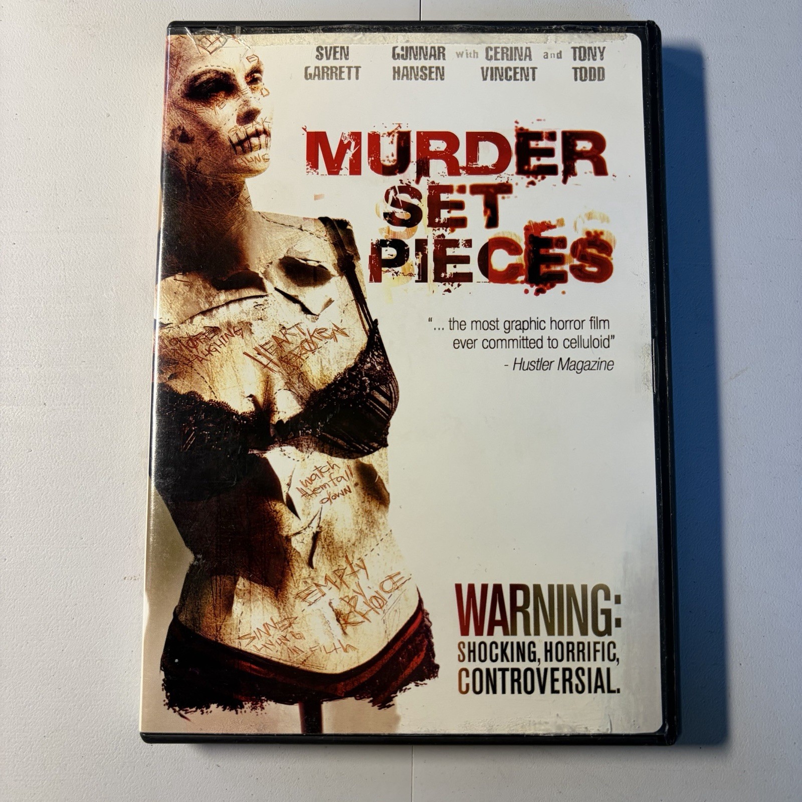 Murder Set Pieces DVD 2004 OOP Rare Extreme Cult Horror Tony Todd Gunnar Hansen