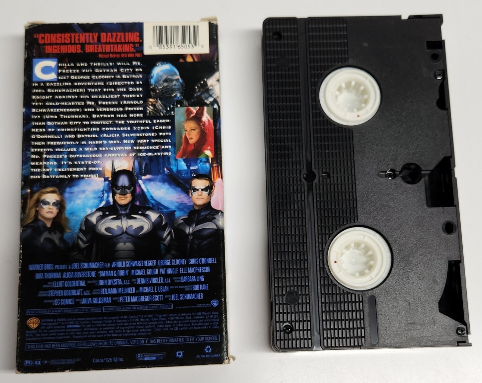 Vintage Batman VHS Lot 3 Movie Set (Batman, Forever, and Batman & Robin)