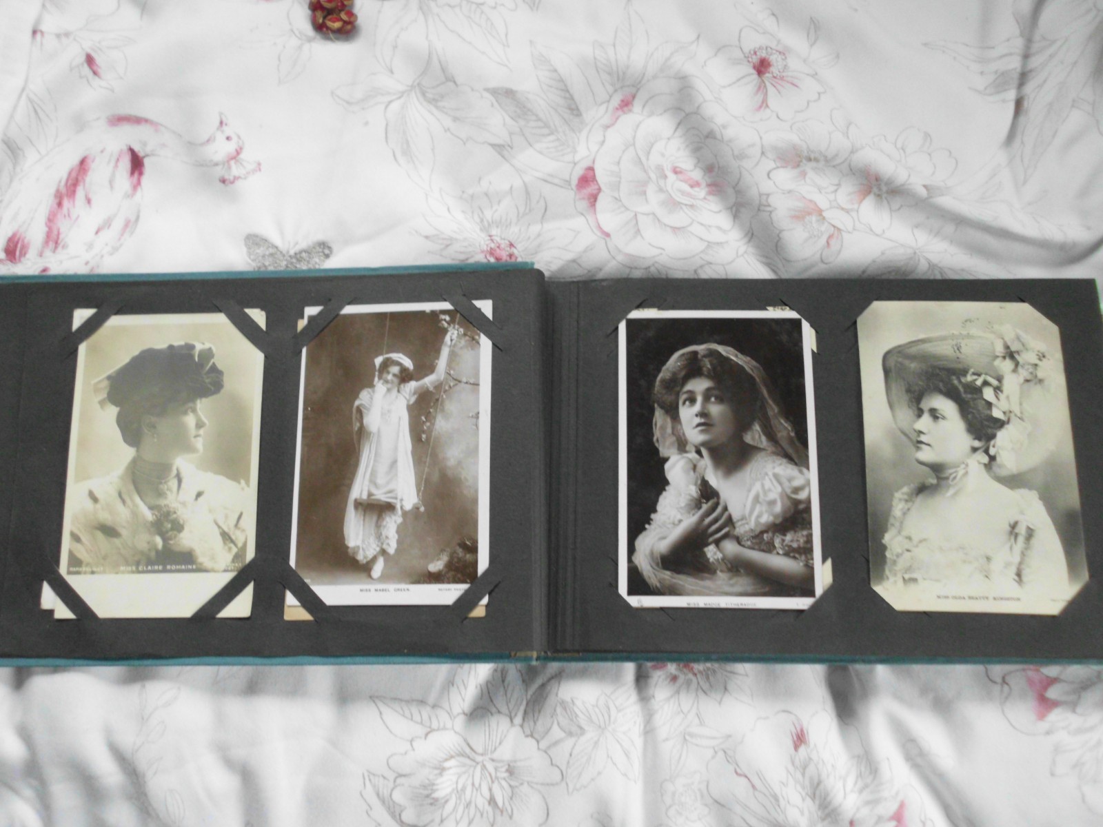 OLD SCREEN STARS PHOTO ALBUM with VARIETY STARS MALE FEMALE inc VESTA TILLEY