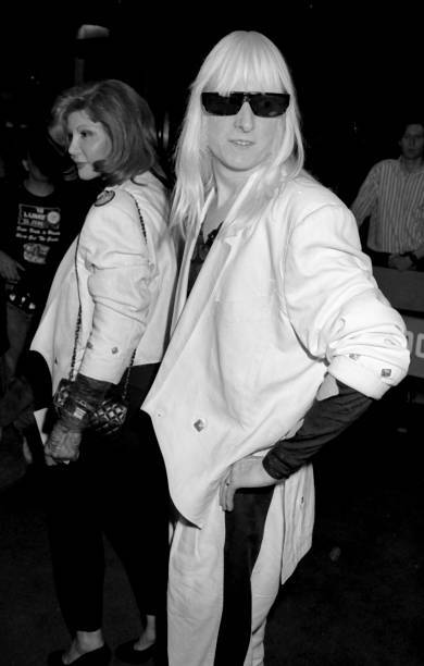 Edgar Winter and wife Monique Winter attend Great Balls of F – 1989 Old Photo 6