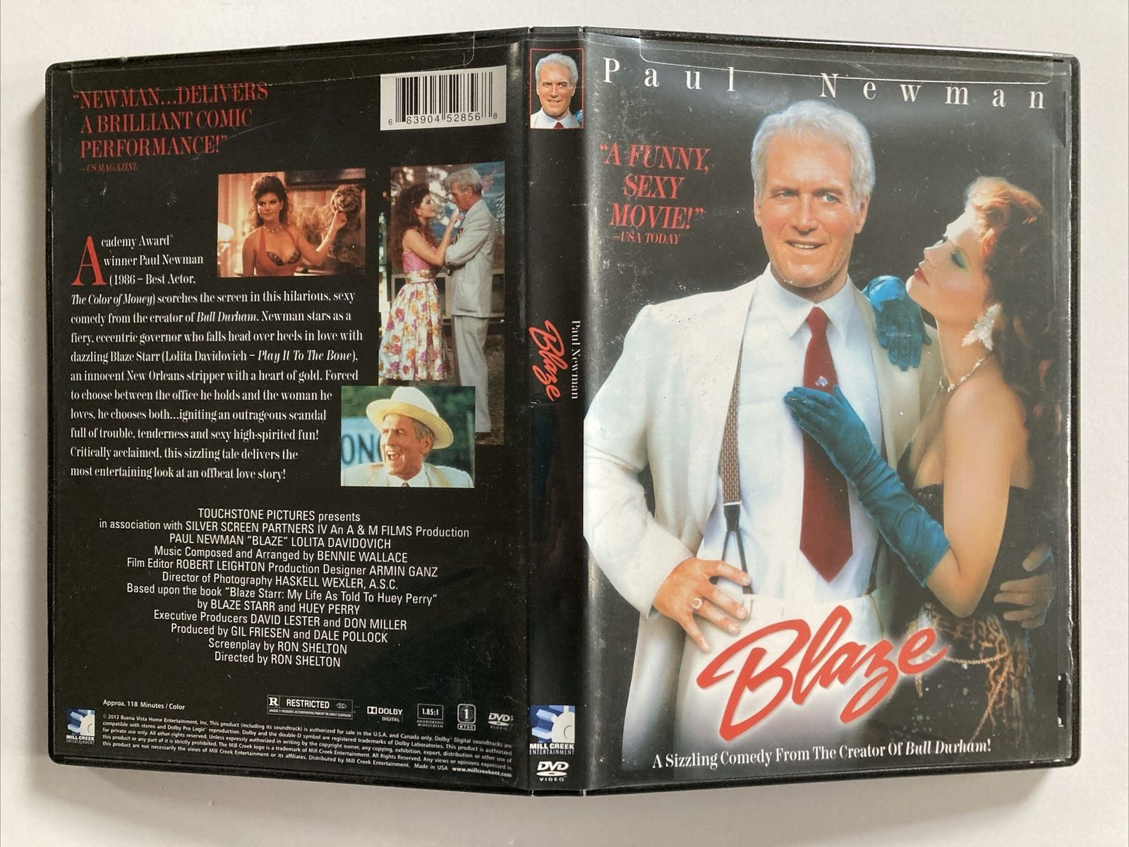 Blaze (DVD, 2004) Lolita Davidovich – Paul Newman – Ron Shelton – Like New!