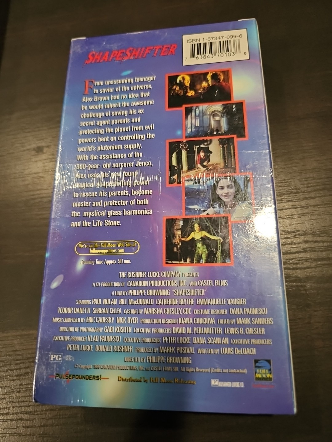 Shapeshifter VHS 1999 NEW Factory Sealed Full Moon Pulsepounders Rare Sci-Fi
