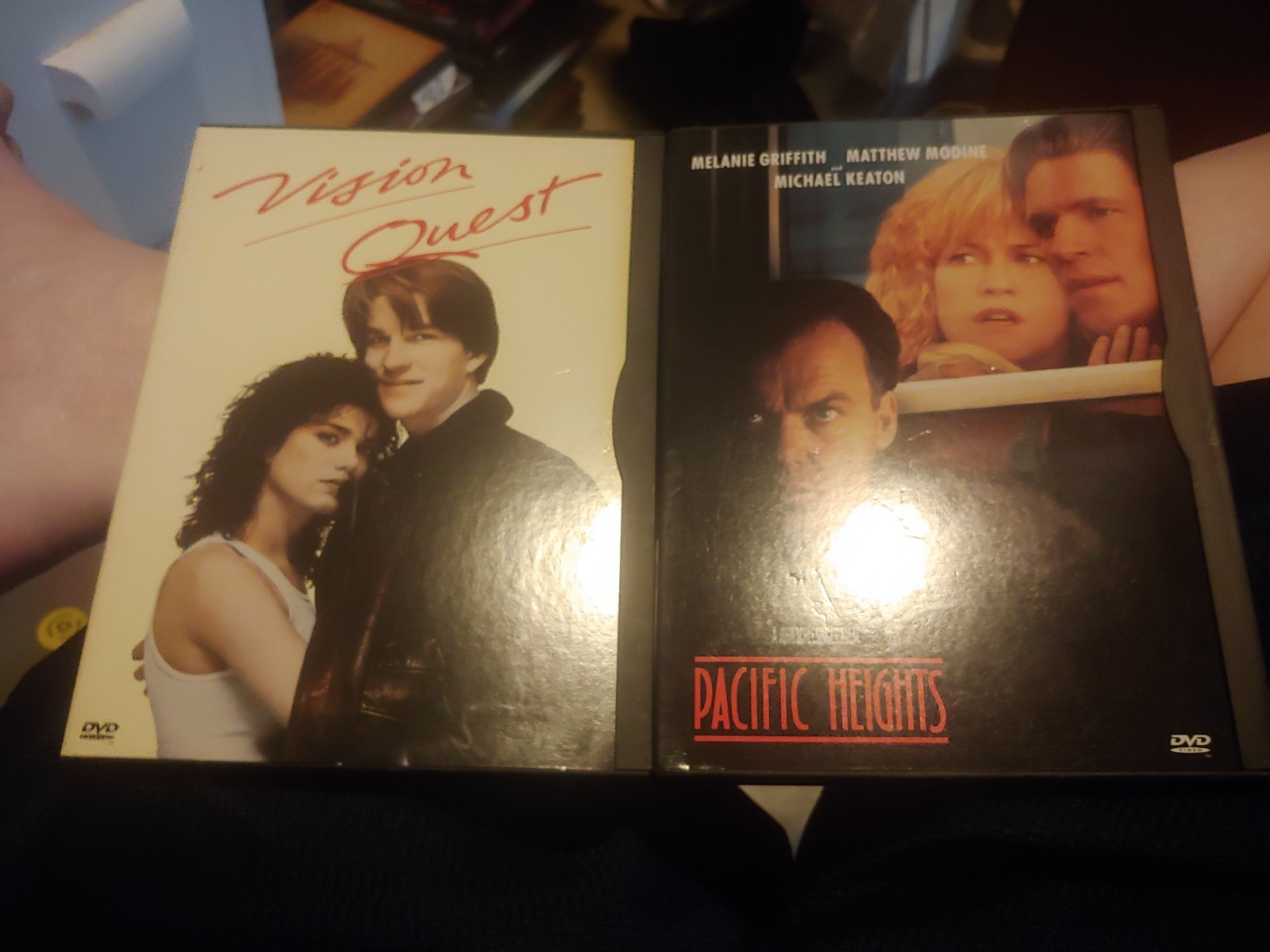2 used Matthew Modine DVDs – Vision Quest, Pacific Heights – Michael Keaton