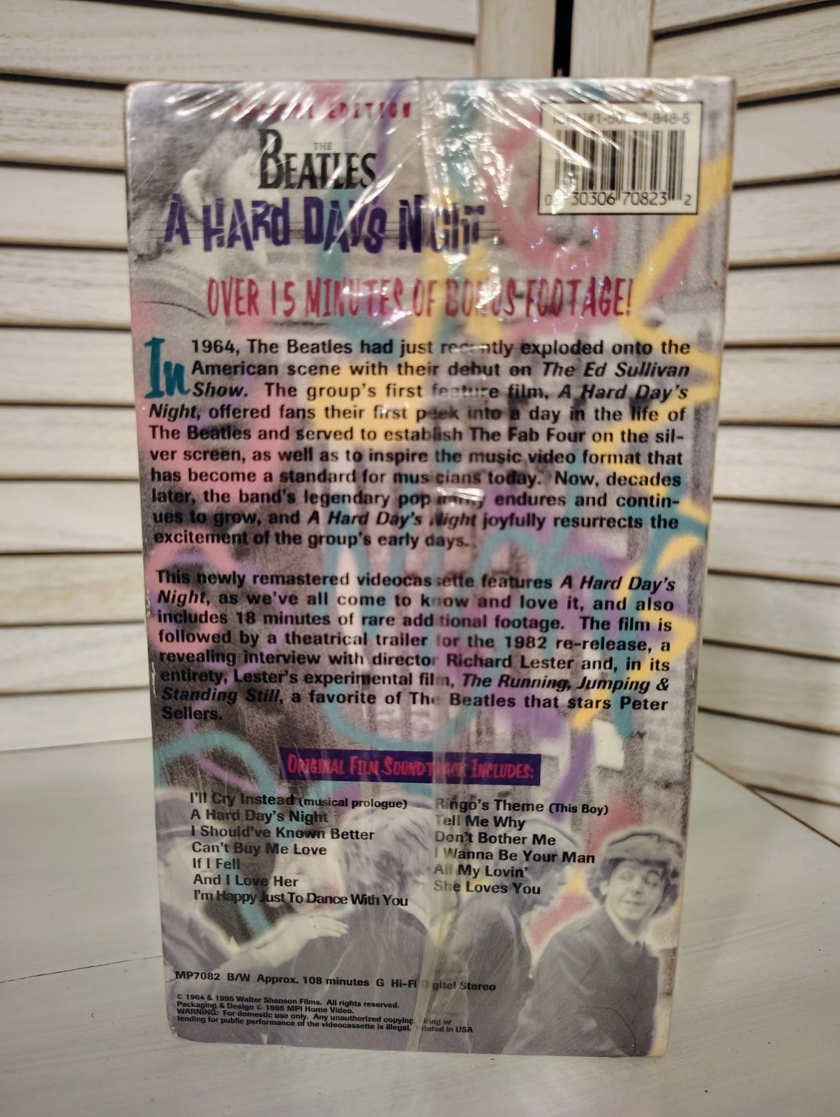 the Beatles A HARD DAYS NIGHT movie on VHS special edition Factory Sealed