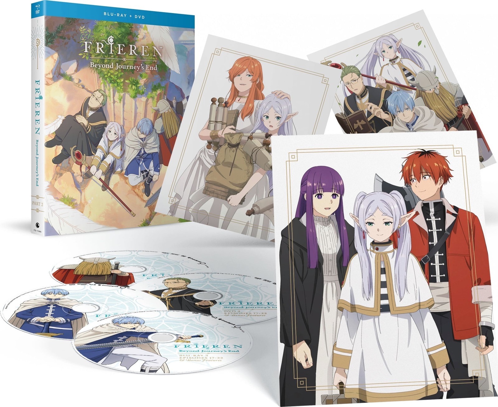Crunchyroll Frieren Beyond Journey’s End Season 1 Part 2 Blu-ray DVD 4-Disc Set