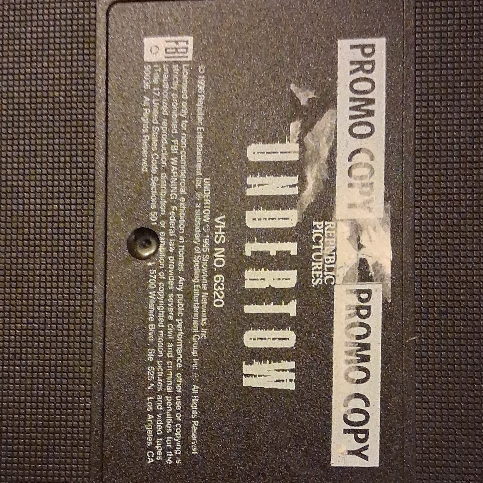 Undertow VHS Promo Copy R NTSC 1996 *Comes in Sister Act box!!!*