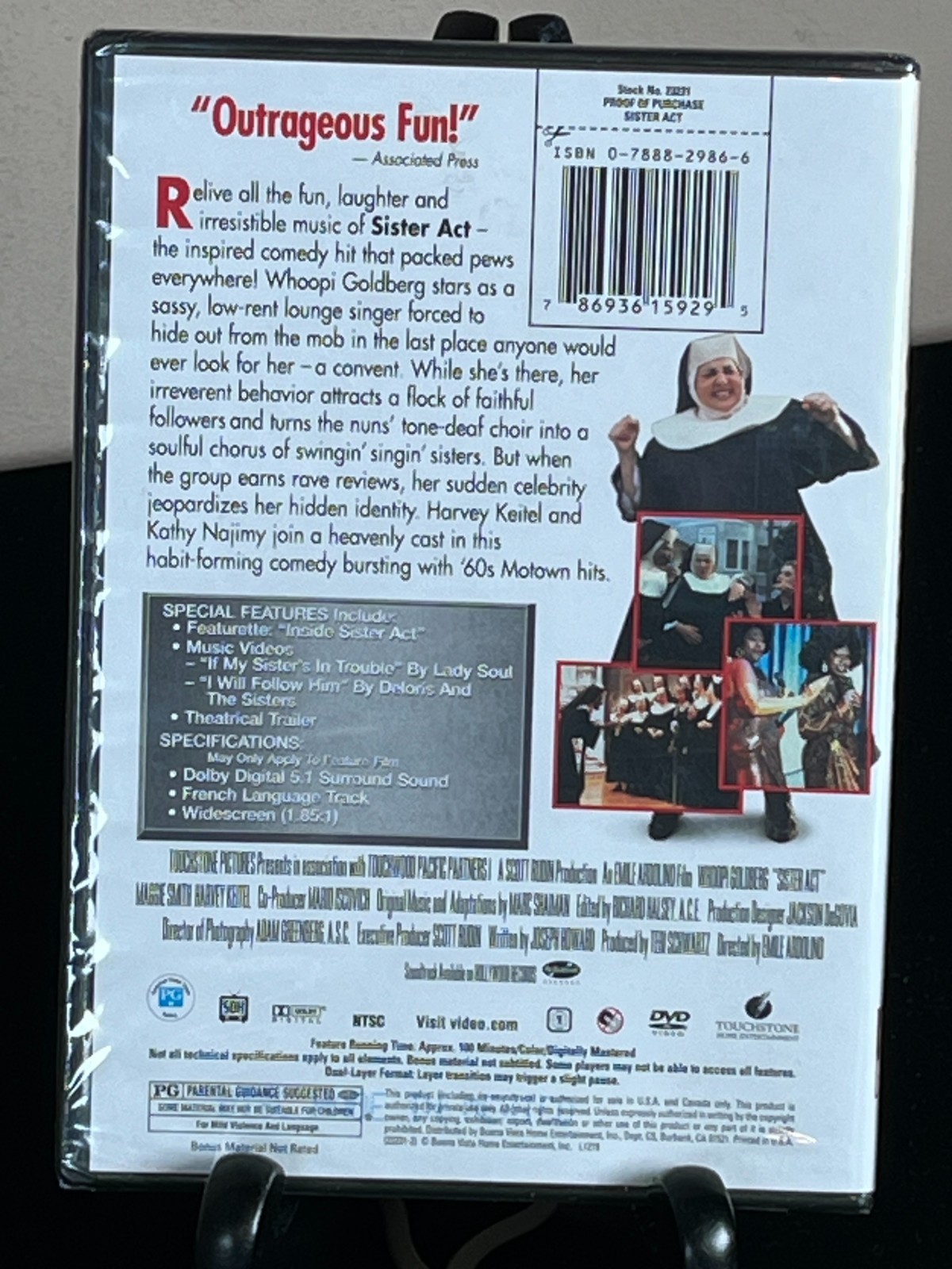Sister Act DVD Whoopi Goldberg Nun Factory Sealed