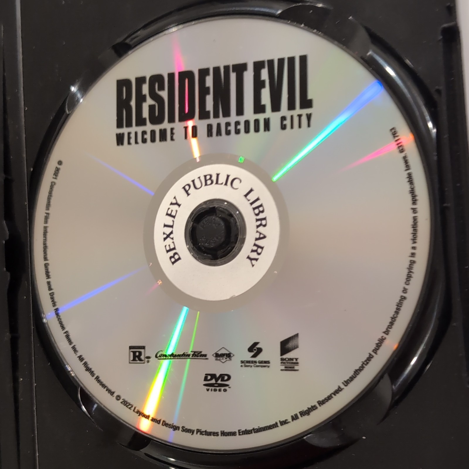 Sony Resident Evil Welcome to Raccoon City DVD Widescreen R 2021 107m Subs