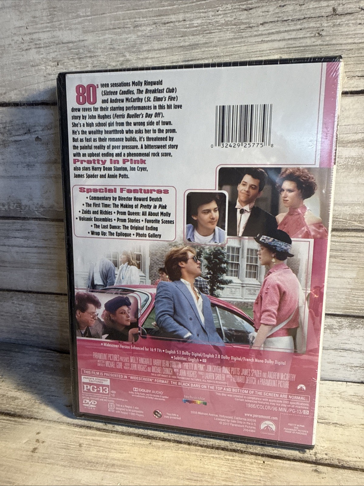 New! Pretty in Pink (DVD, 1986) Sealed Widescreen A John Hughes Film Ships Free