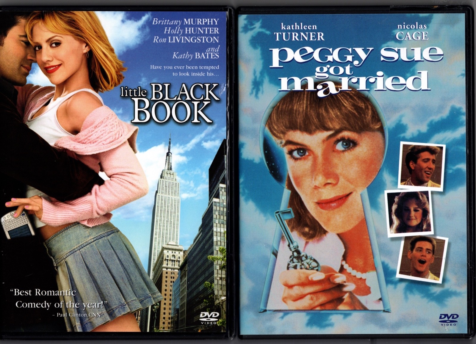 (2) Romance DVDs : Little Black Book & Peggy Sue Got Married