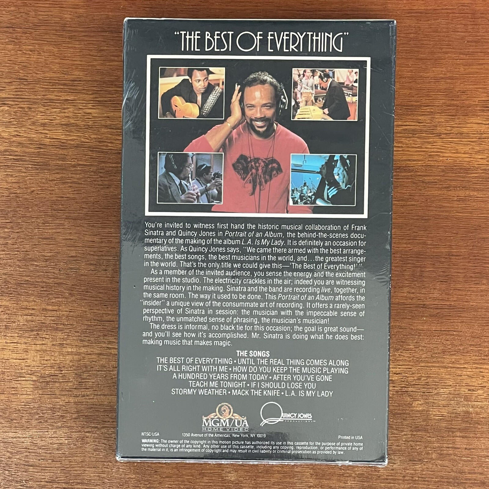 Frank Sinatra Portrait Of An Album VHS Sealed Quincy Jones Big Box