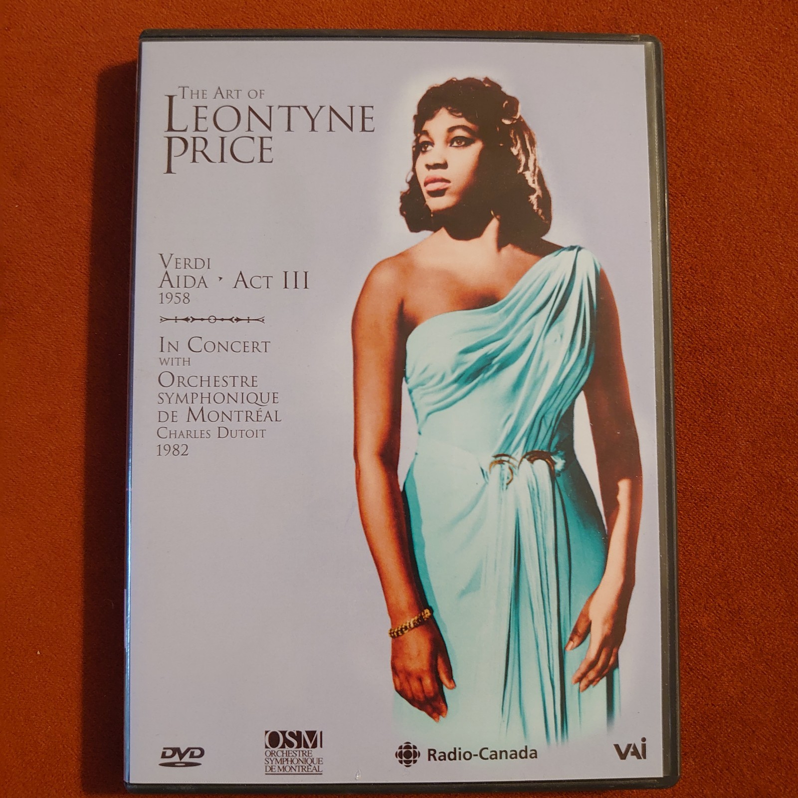 The Art Of Leontyne Price, Aida Act III Arias From Bell Telephone Hour (DVD) EX