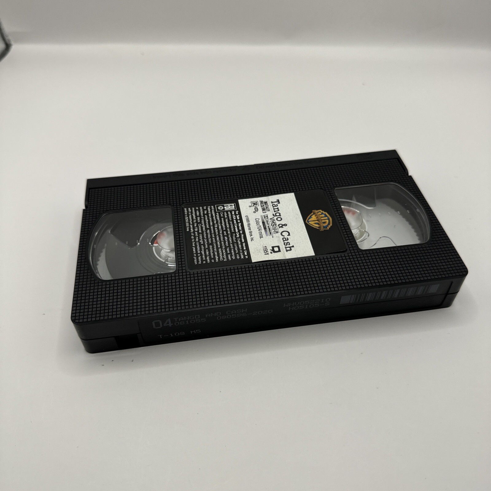 Tango & Cash 1989 VCR VHS Tape Sylvester Stallone, Kurt Russell, Jack Palance