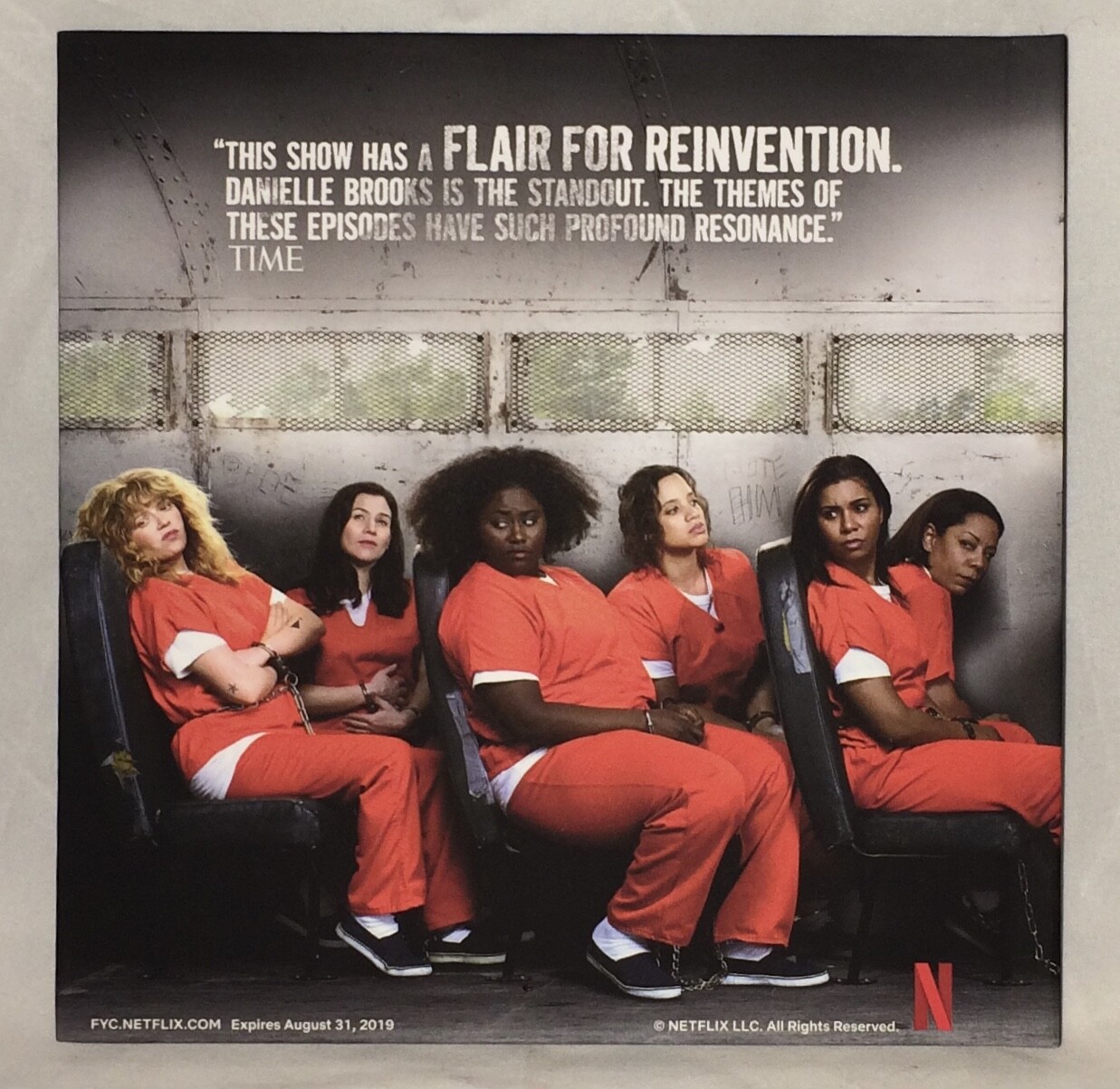 Orange Is The New Black DVD 4 Episodes of Season 6 FYC 2019 Netflix COLLECTIBLE