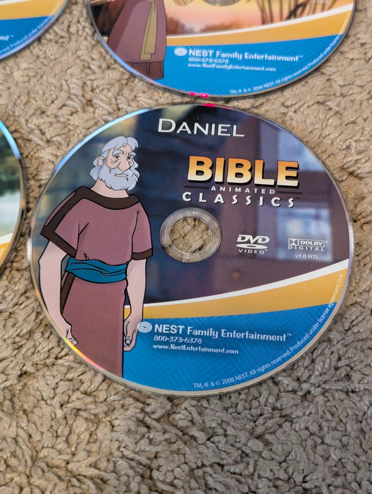 NEST Religion Bible DVD Lot of 8 – Animated Passion Trilogy Bible Classics