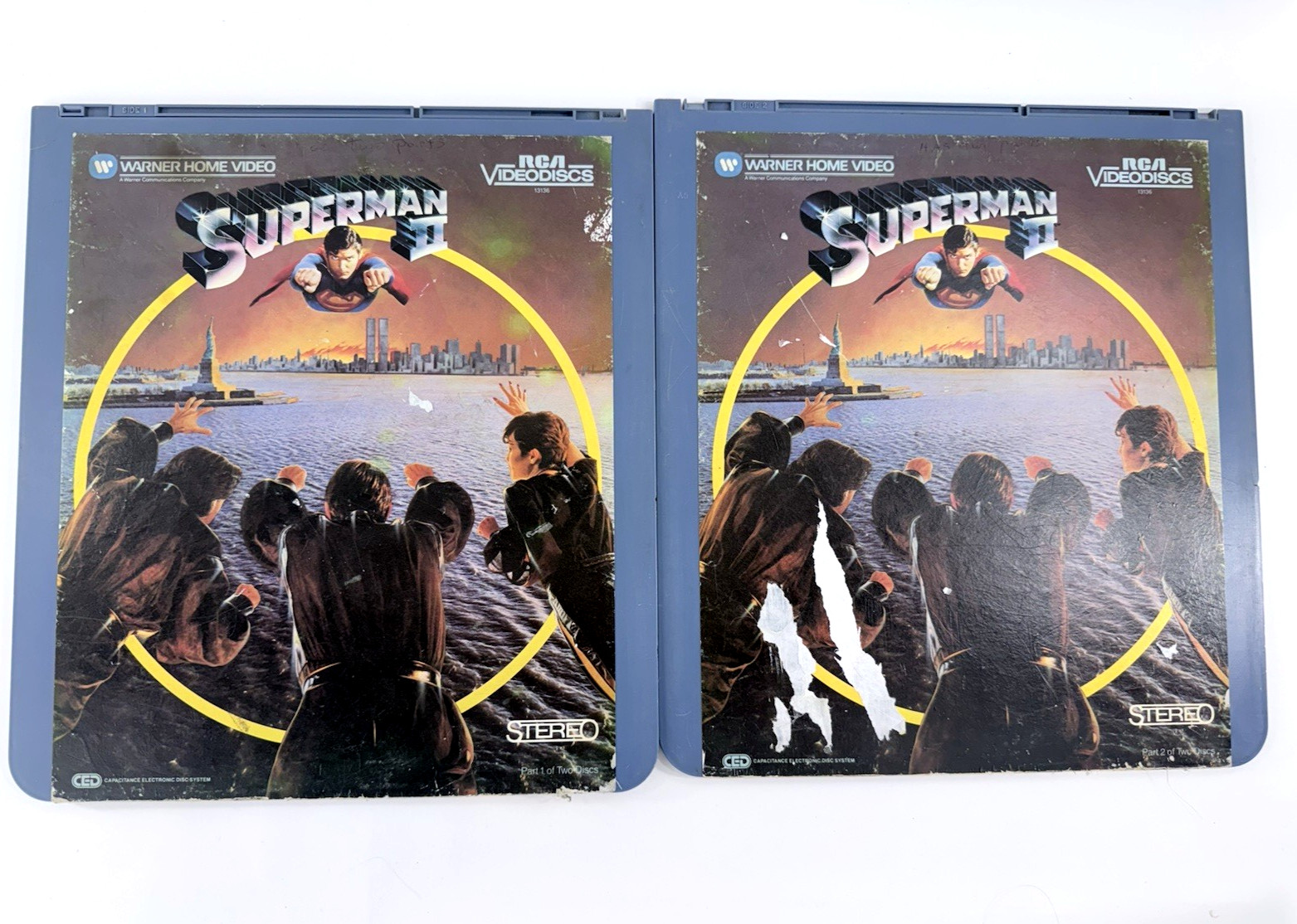 Superman II (RCA Videodisc, 1983) Discs 1 & 2 – Complete Christopher Reeve Film