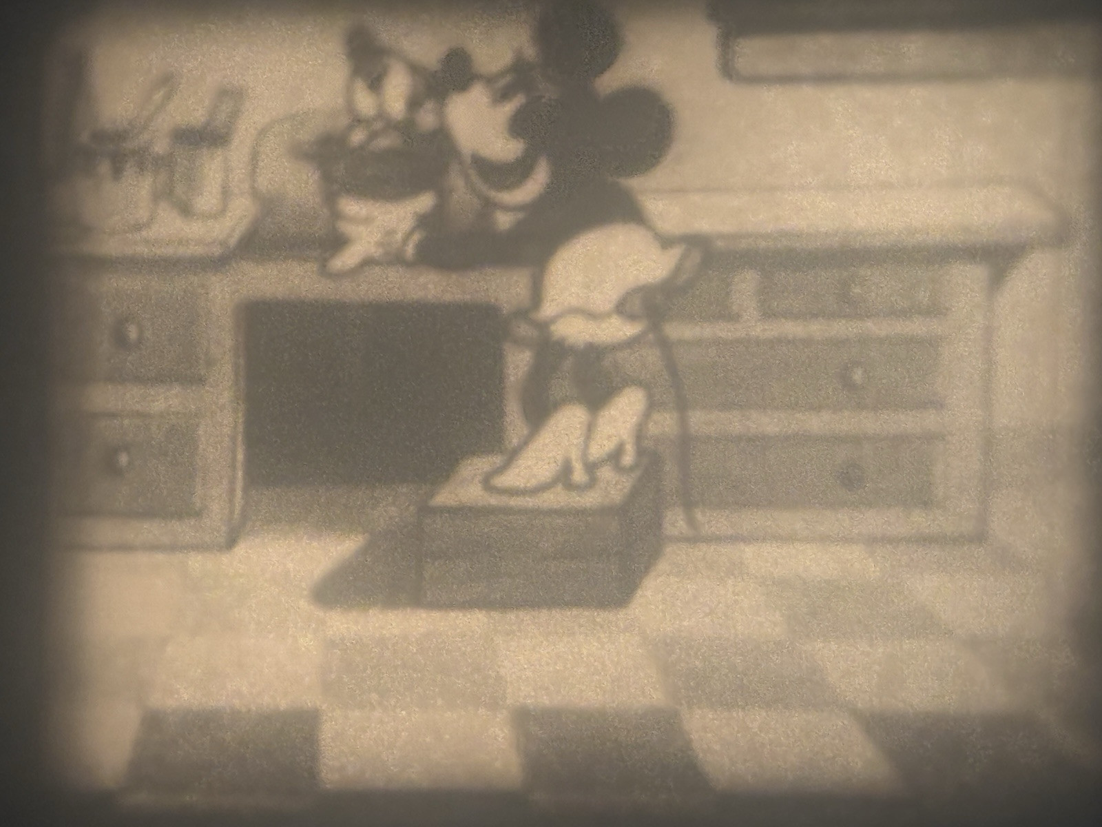 Disney’s “Mickey’s Best Girl” & “Stage Struck” (1933) 8mm Film, Minnie Donald VS