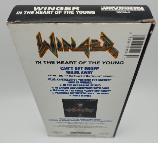 WINGER – “IN THE HEART OF THE YOUNG” (1990, VHS) + Promotional Flyer