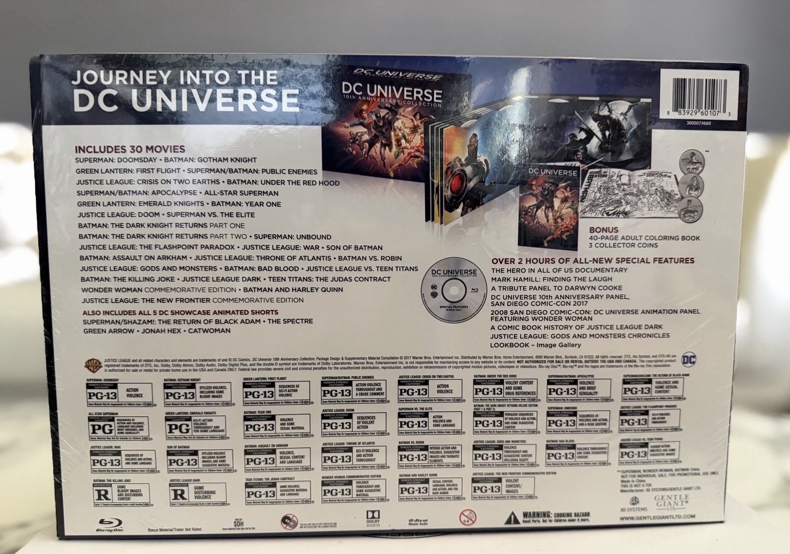 SUPA DUPA LIMITED DC Universe 10th Anniversary Collection Blu-ray **UNOPENED**